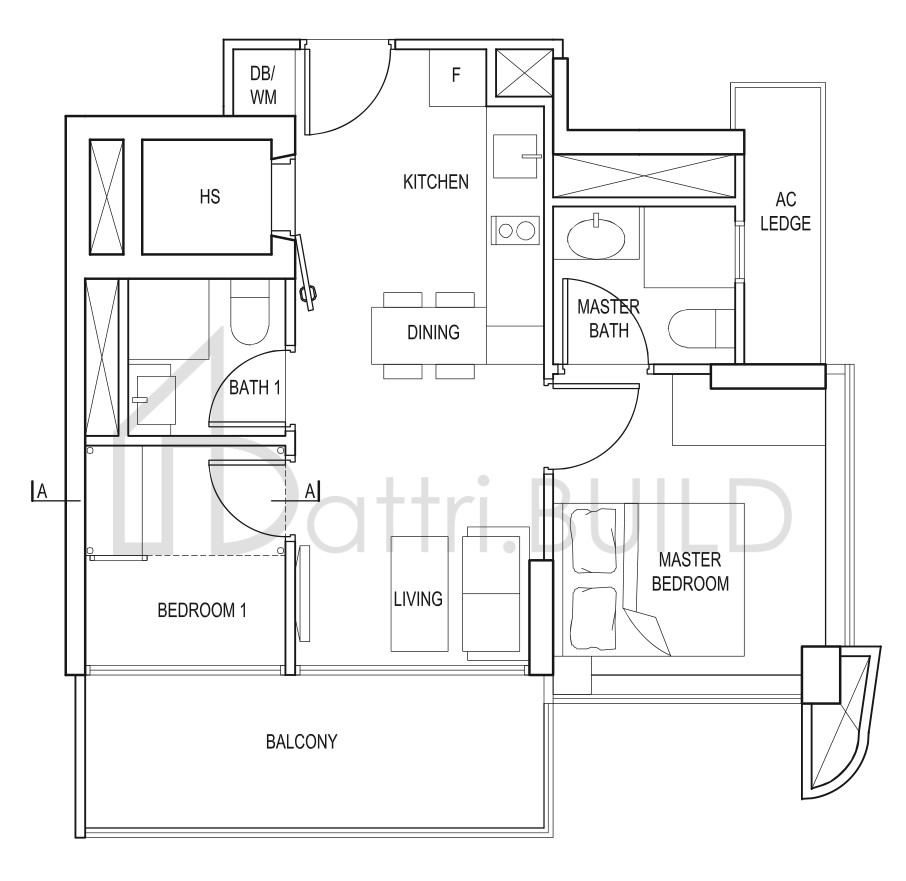 SPOTTISWOODE SUITES B2 floorplan (watermarked)