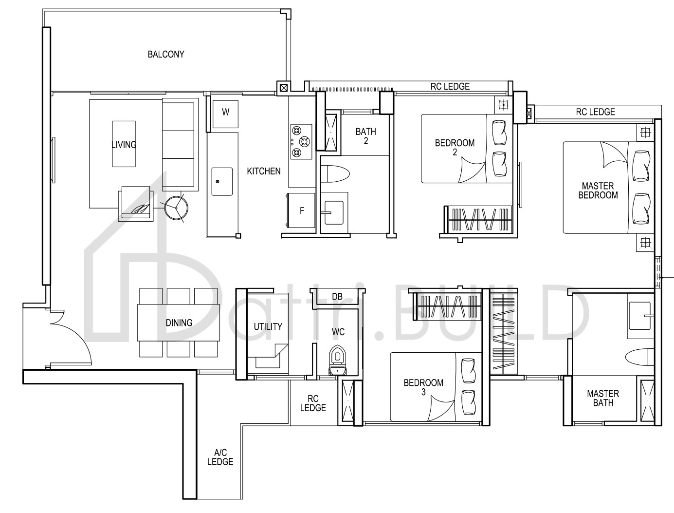BELLEWATERS C3 floorplan (watermarked)