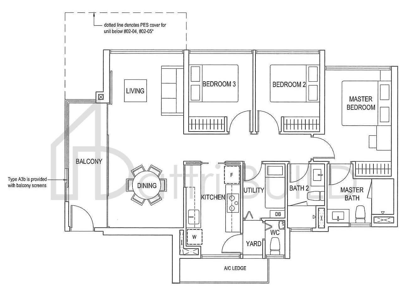 LUSH ACRES A3b floorplan (watermarked)