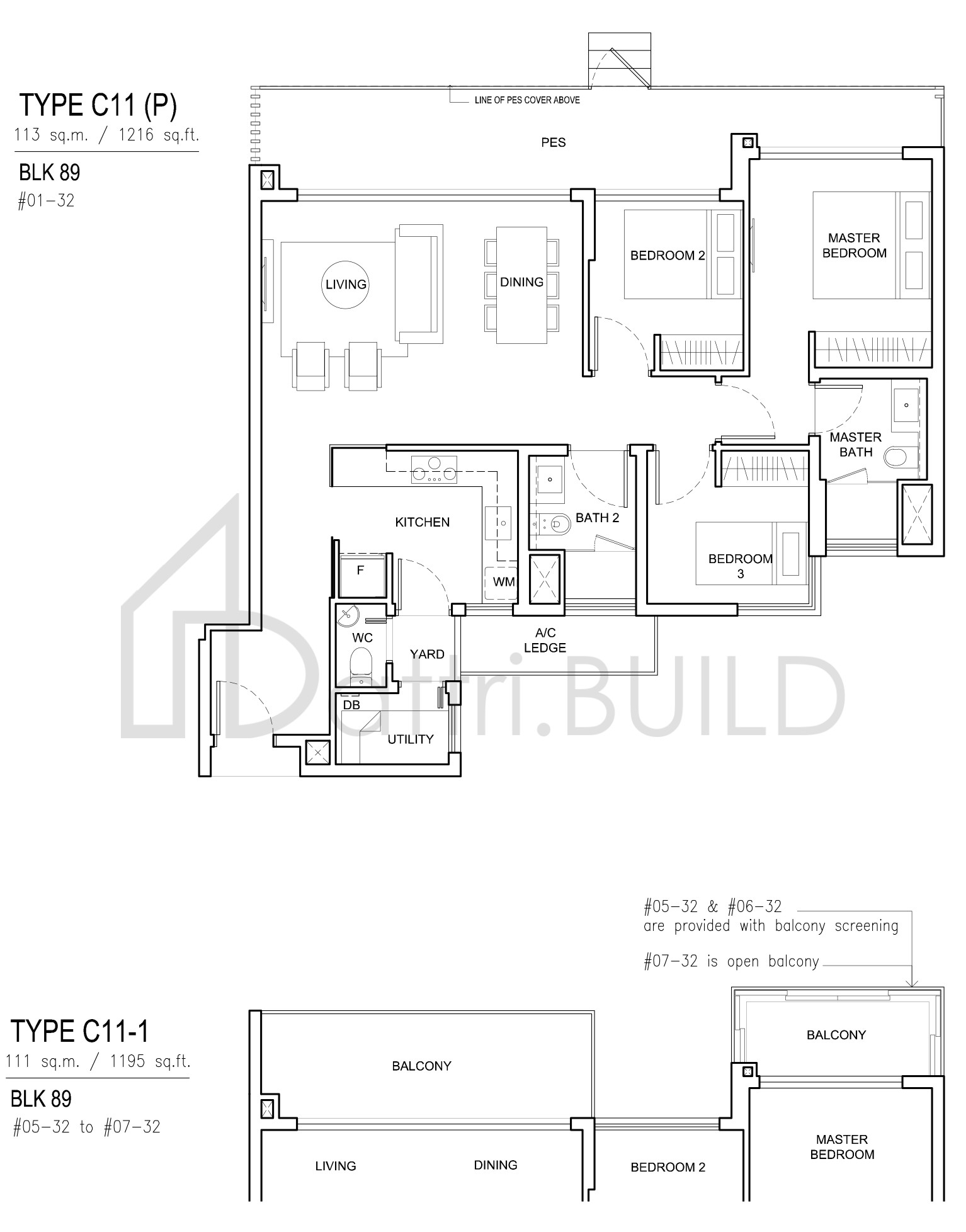 JEWEL @ BUANGKOK C11-1 floorplan (watermarked)