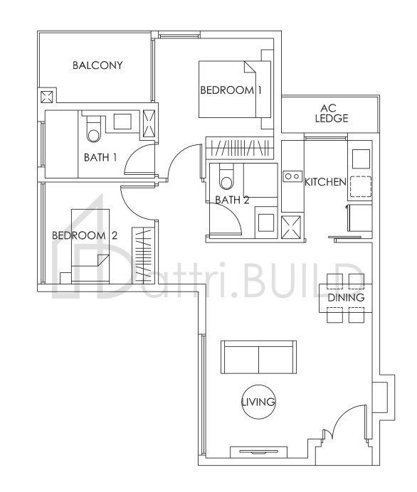 BEDOK RESIDENCES B2 floorplan (watermarked)