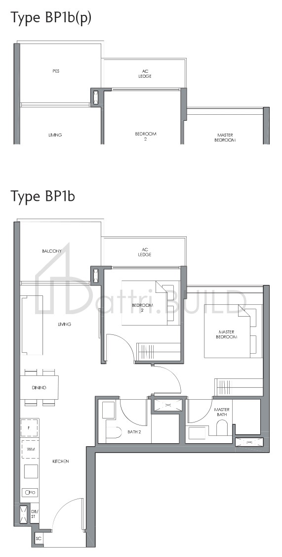 FOURTH AVENUE RESIDENCES B1b(p) floorplan (watermarked)