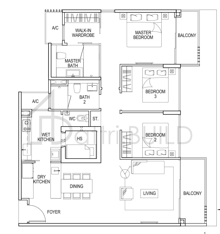 NIN RESIDENCE C1 floorplan (watermarked)