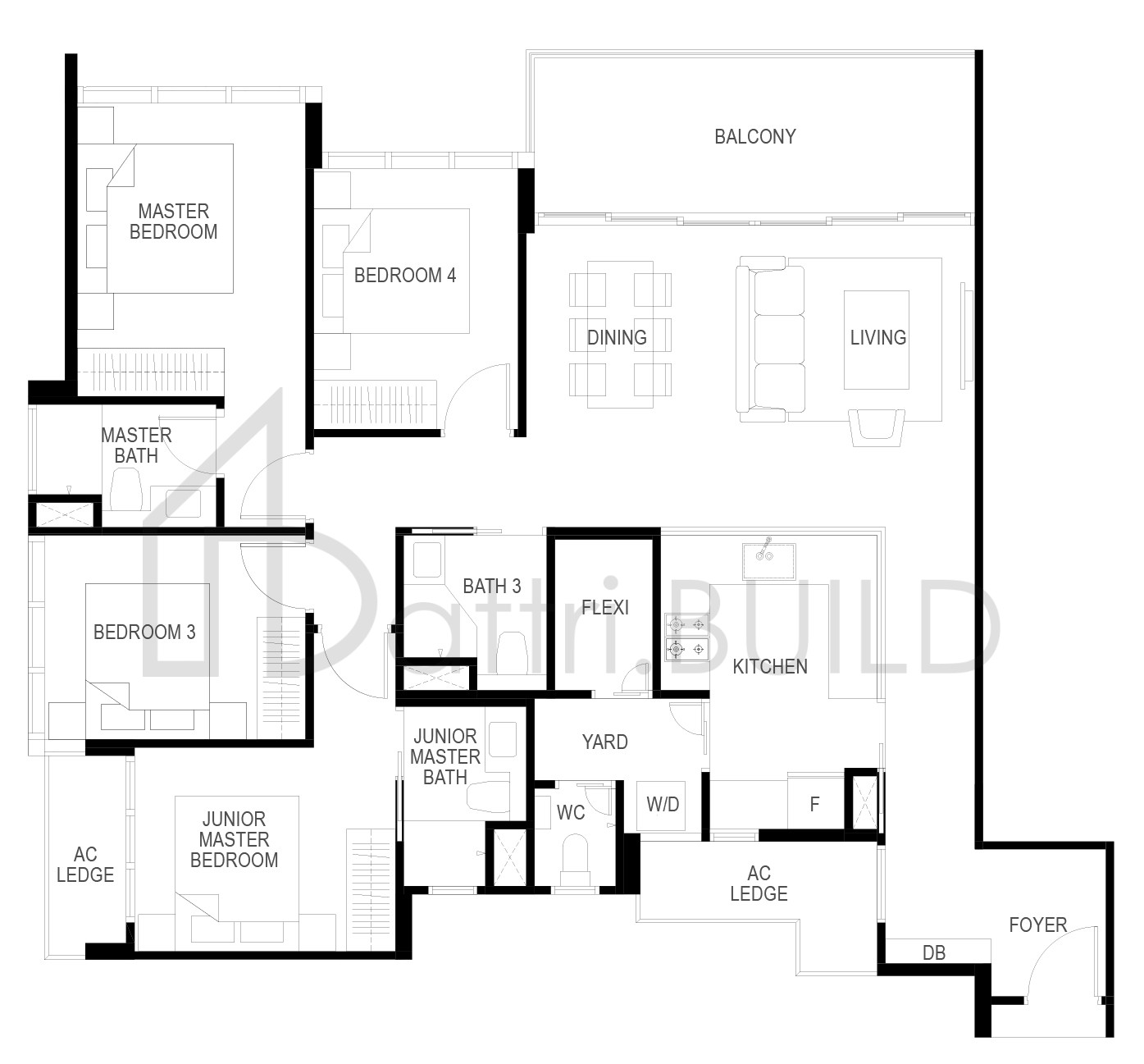 THE GAZANIA D6B floorplan (watermarked)