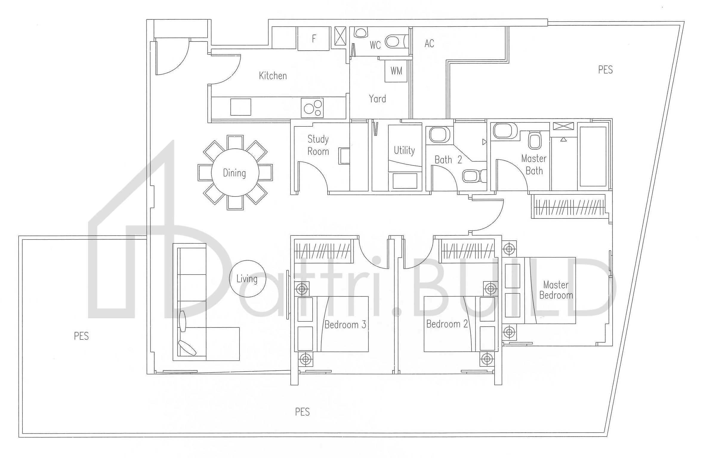 WATERSCAPE AT CAVENAGH C4-G floorplan (watermarked)