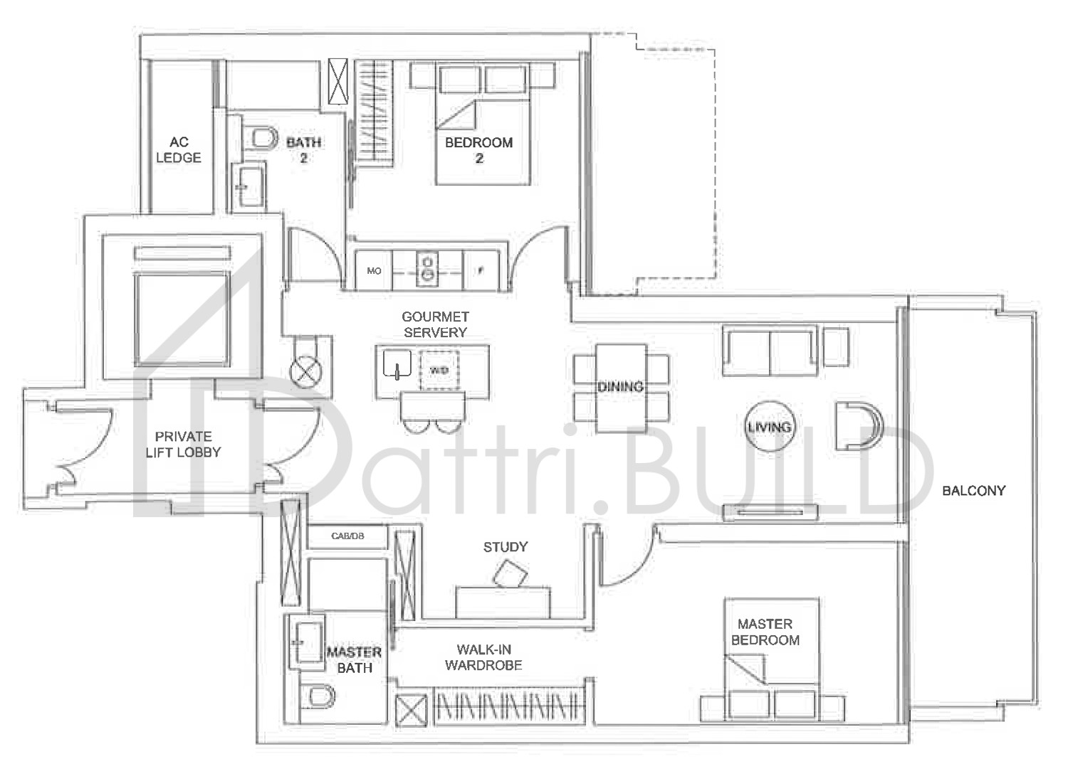 MARINA ONE RESIDENCES 2B+S floorplan (watermarked)