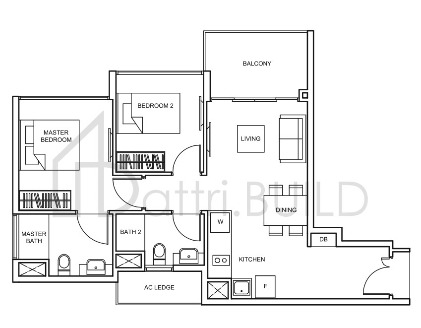THE GLADES B4 floorplan (watermarked)