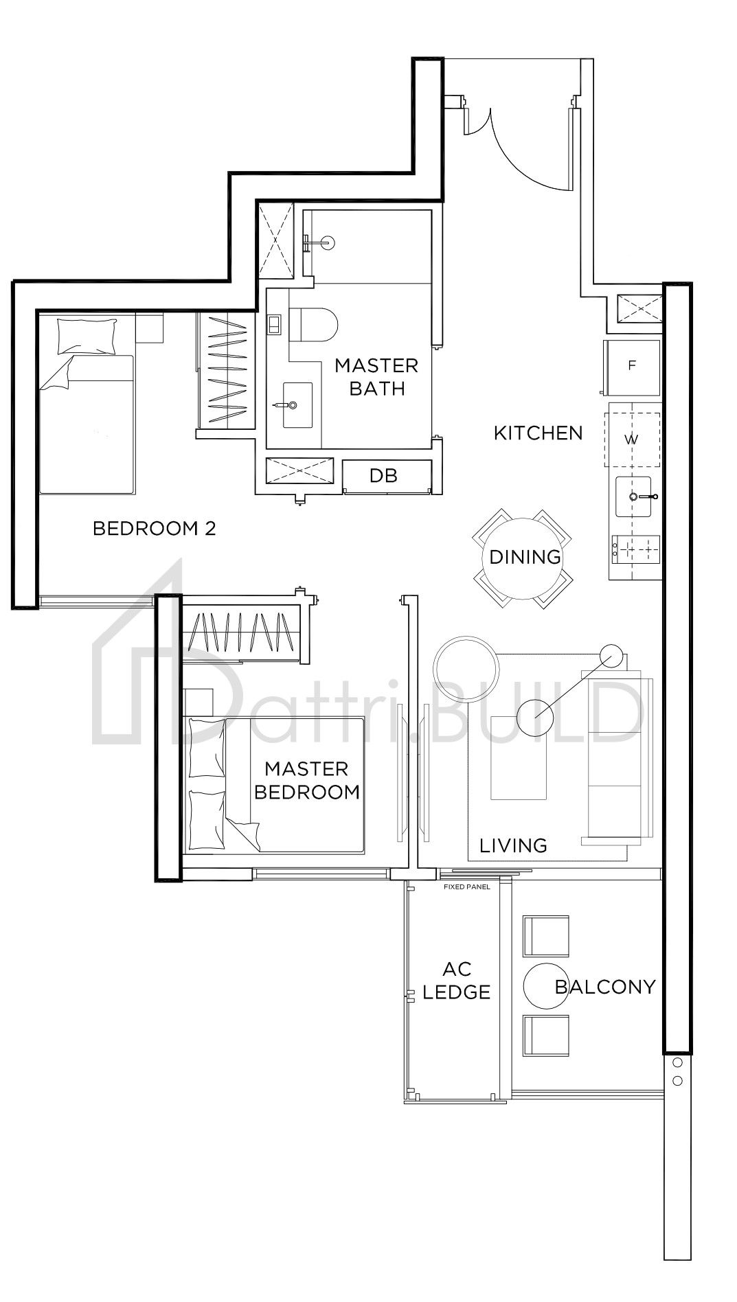 GEM RESIDENCES B1 floorplan (watermarked)
