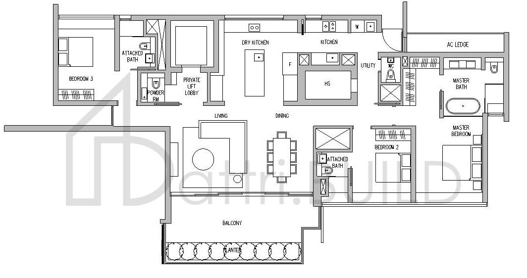 LEEDON RESIDENCE 3B-1 floorplan (watermarked)