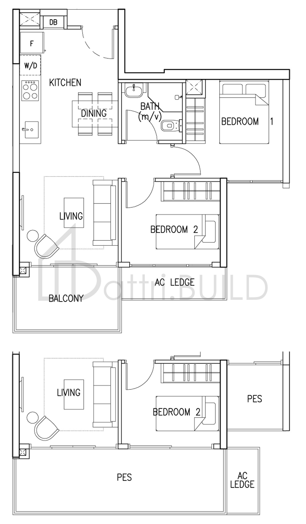 THE SKYWOODS 2 C2 P floorplan (watermarked)