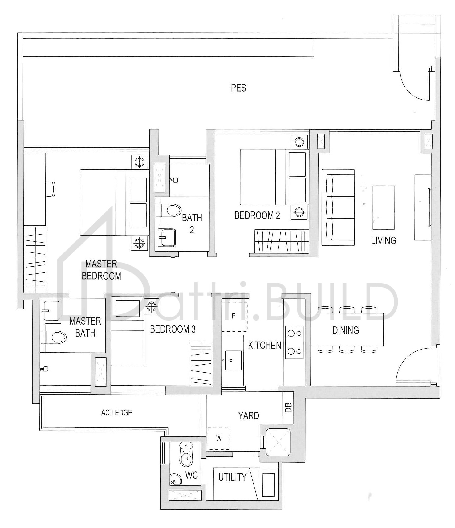 THE TOPIARY C1-G floorplan (watermarked)
