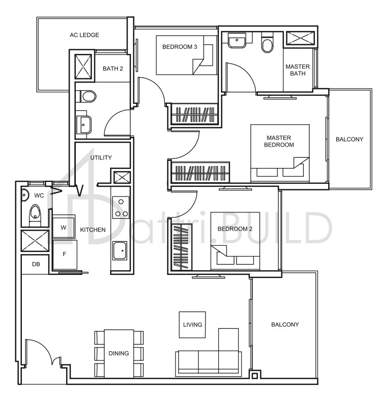 THE GLADES C7 floorplan (watermarked)