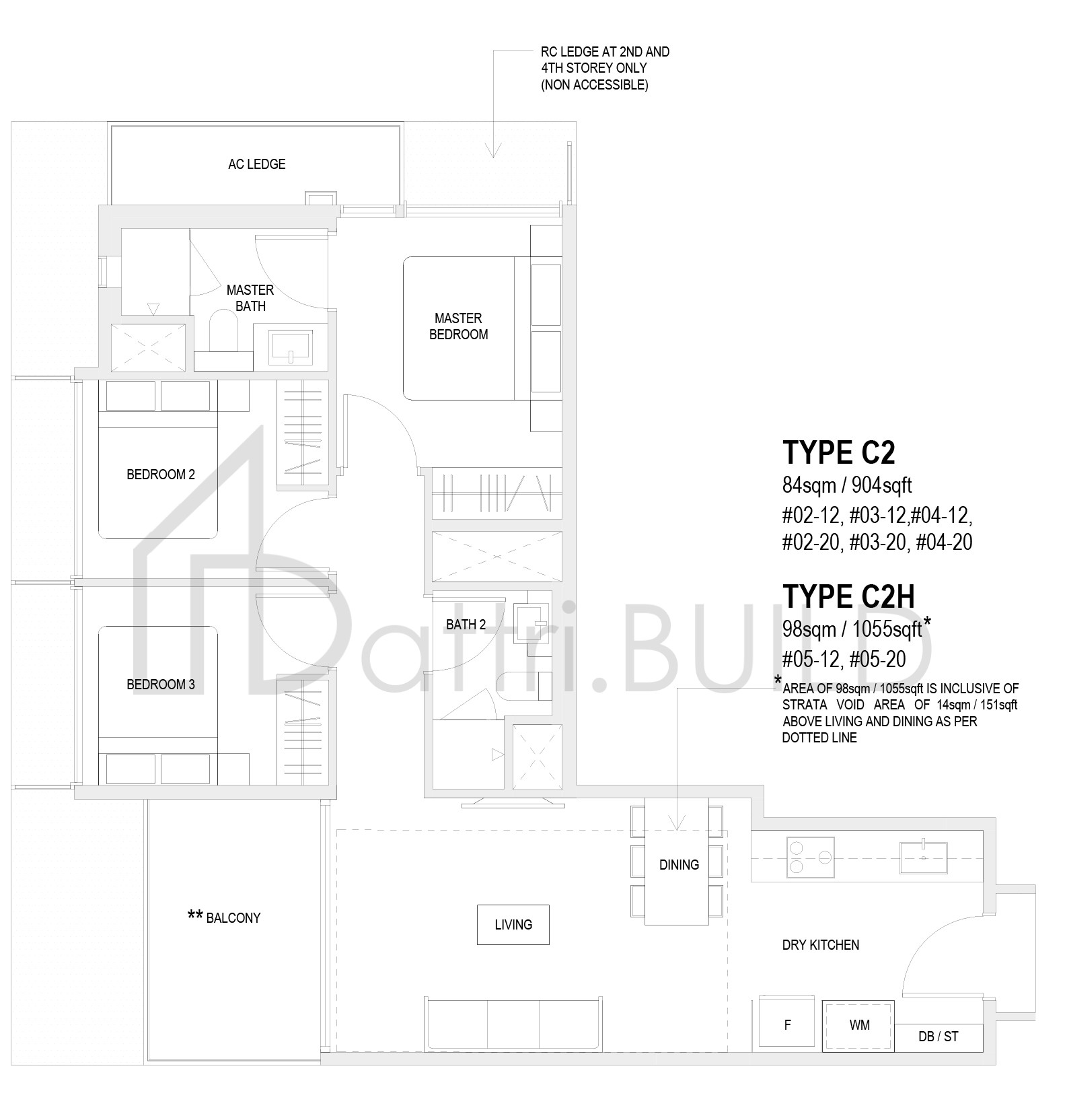 THE VERANDAH RESIDENCES C2 floorplan (watermarked)
