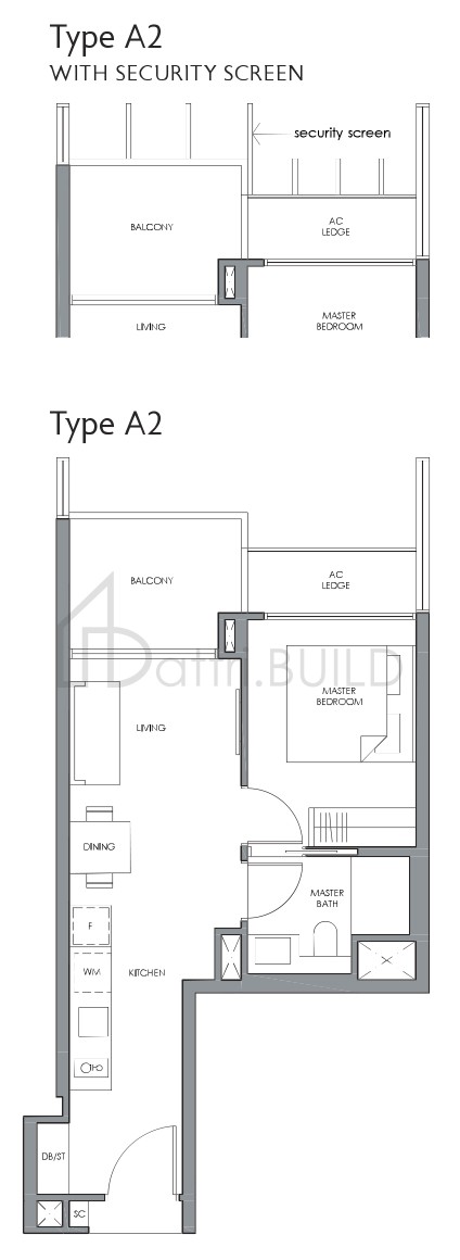 FOURTH AVENUE RESIDENCES A2 floorplan (watermarked)