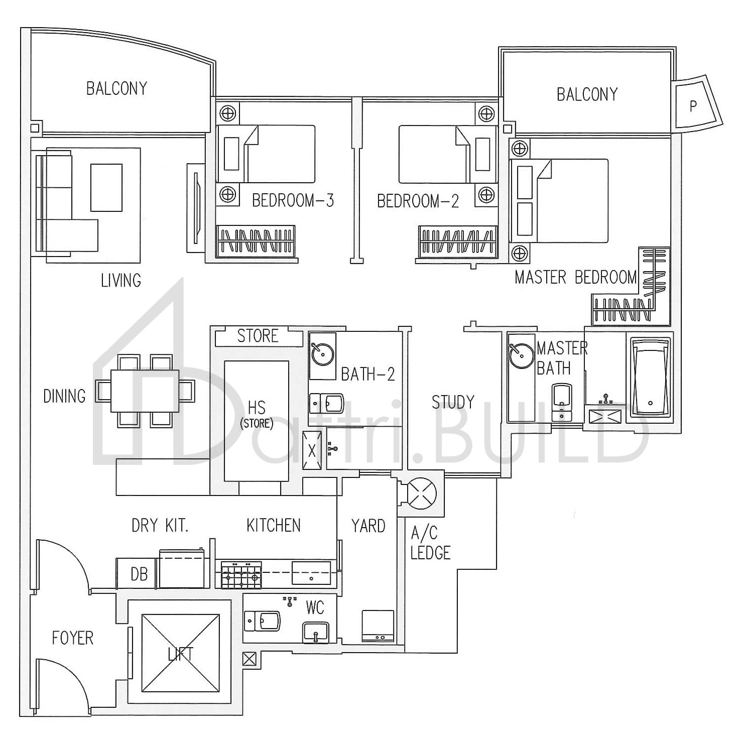 CANBERRA RESIDENCES CS1(b2) floorplan (watermarked)