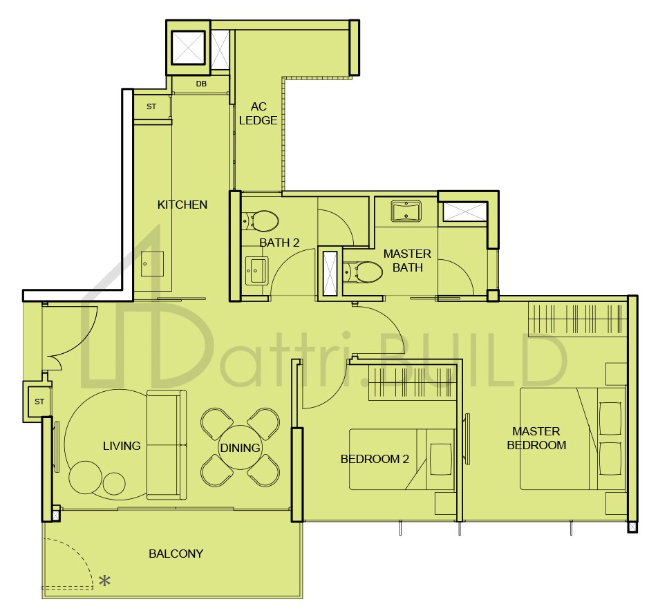 THE TEMBUSU B2 floorplan (watermarked)