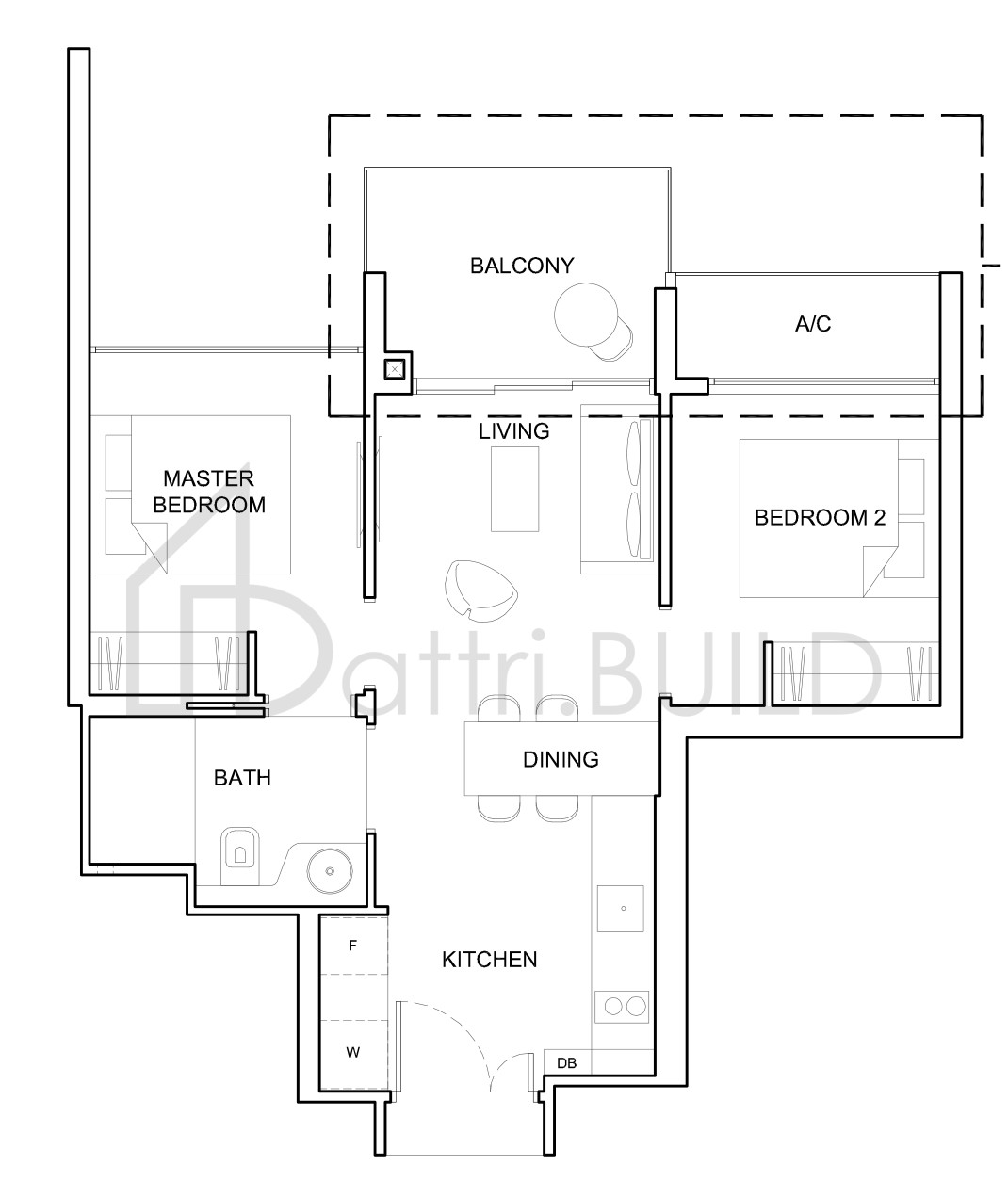 HIGH PARK RESIDENCES 2C3 floorplan (watermarked)