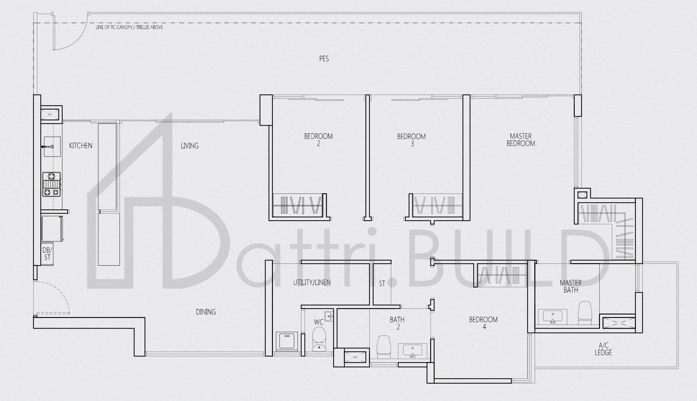 Q BAY RESIDENCES VH-Dp floorplan (watermarked)