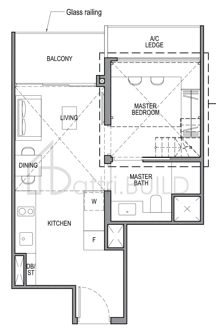 PARK COLONIAL 1B2-PH floorplan (watermarked)