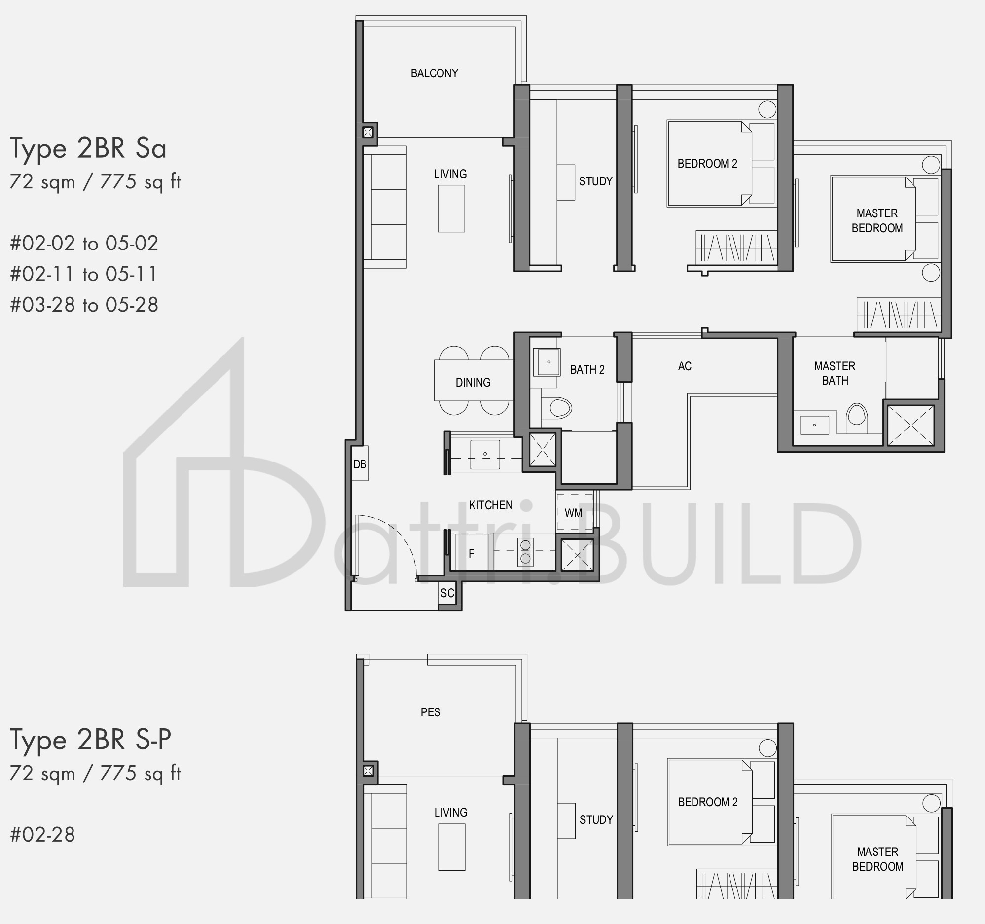 PARC BOTANNIA 2BRS-P floorplan (watermarked)