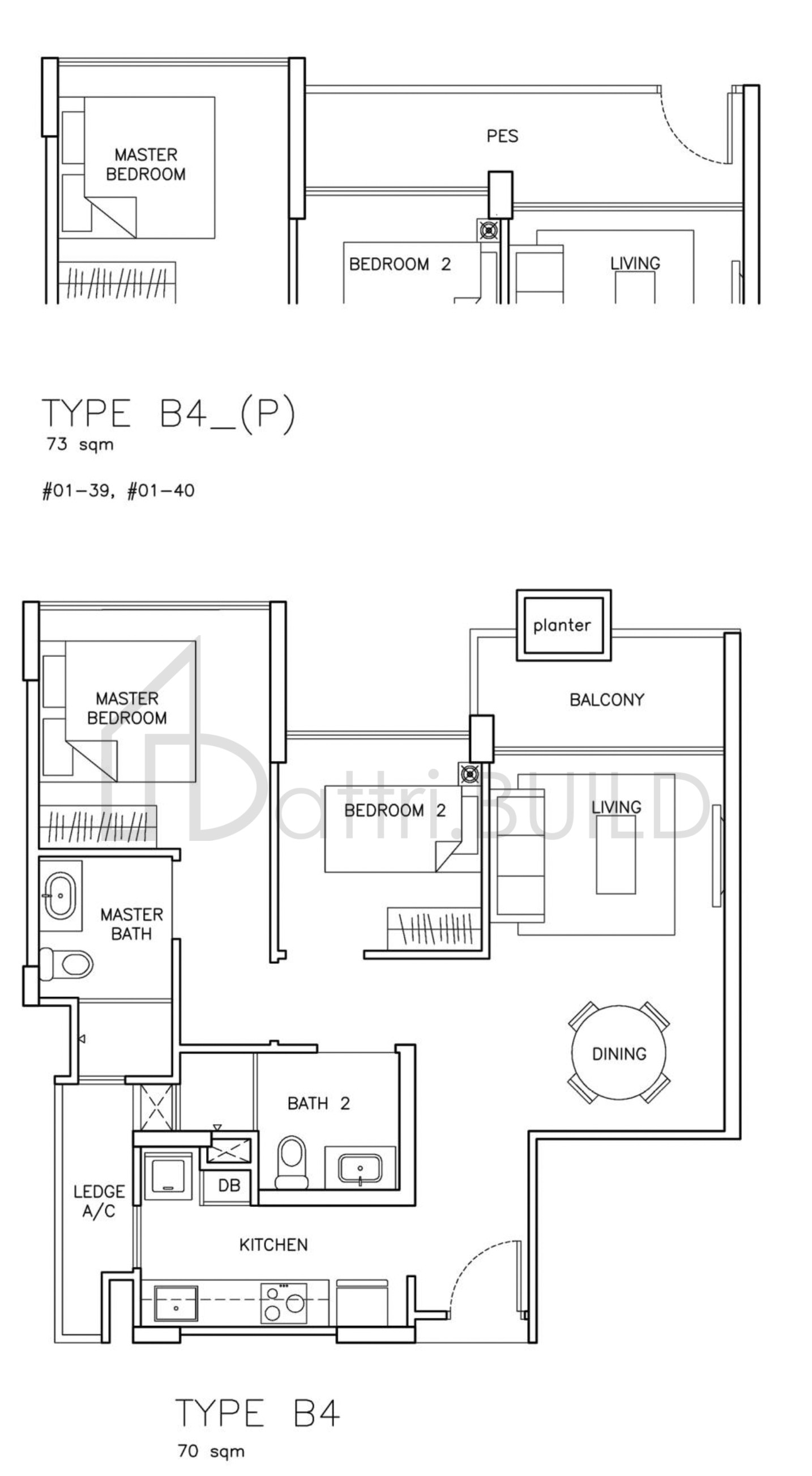 THE SANTORINI B4P floorplan (watermarked)
