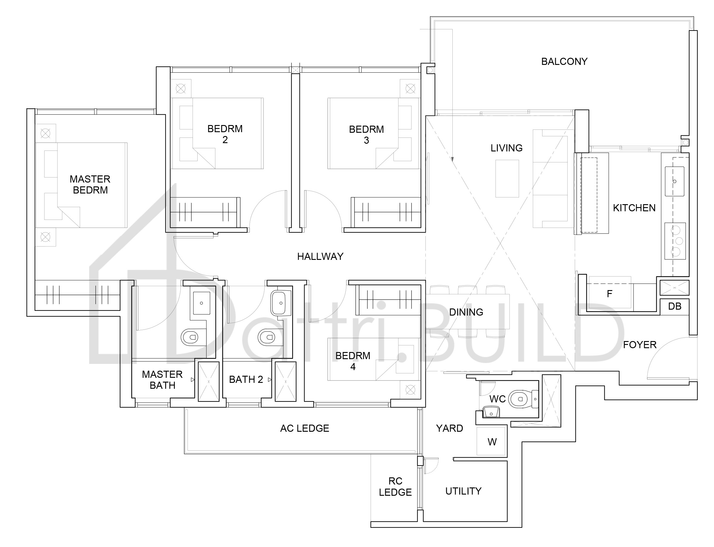 PARC CANBERRA D2-PH floorplan (watermarked)