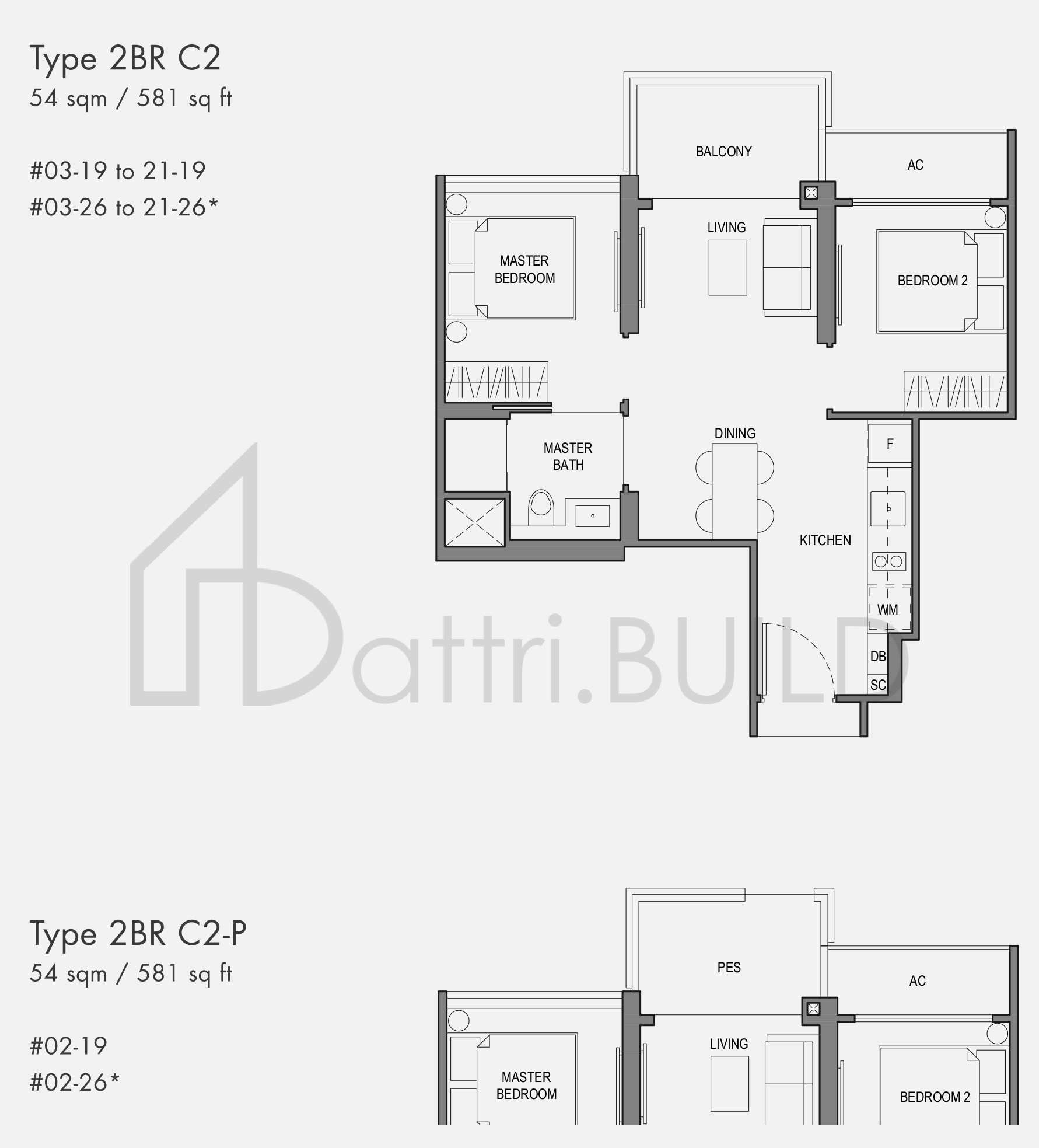 PARC BOTANNIA 2BRC2-P floorplan (watermarked)