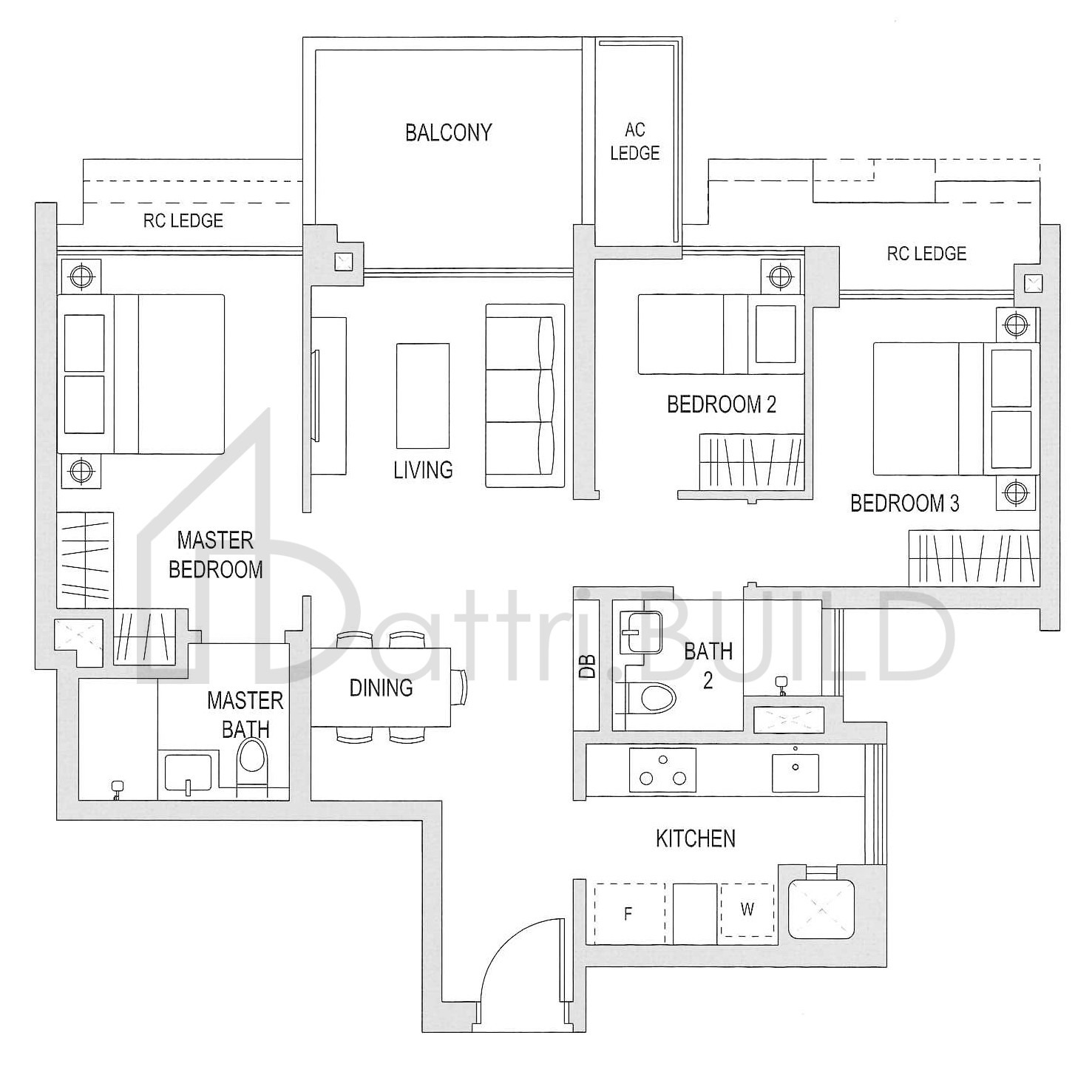 THE TOPIARY B2 floorplan (watermarked)