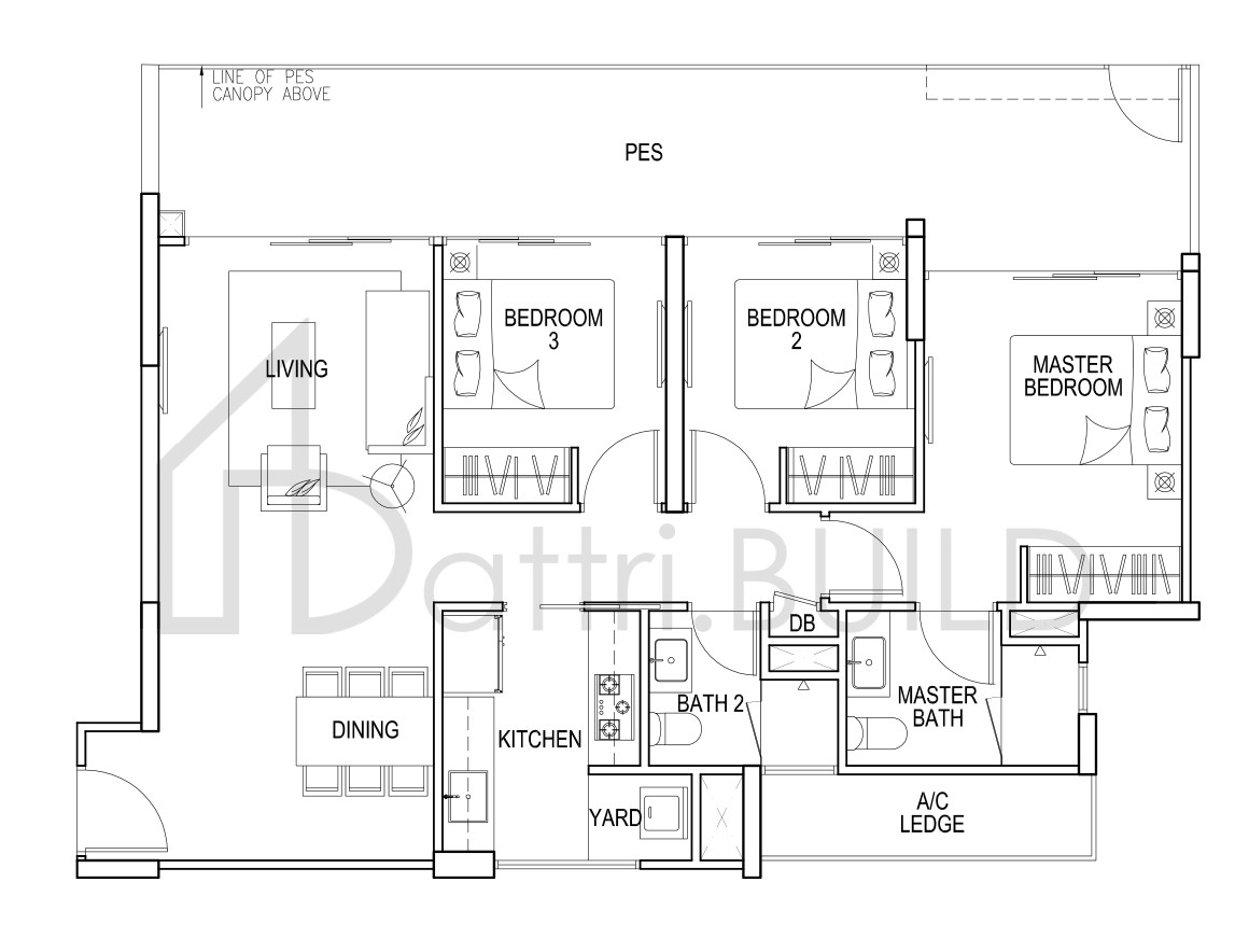 FLO RESIDENCE B1bp floorplan (watermarked)