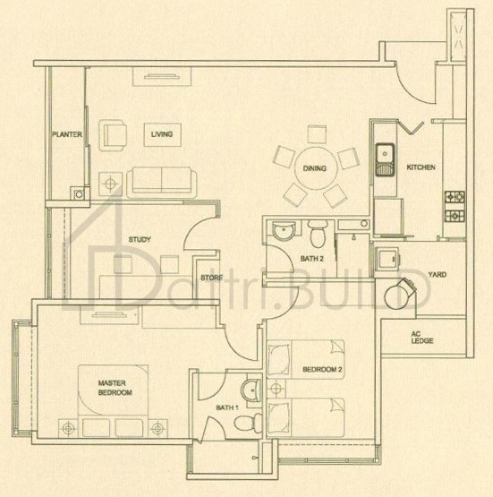 THE RAINTREE B1b floorplan (watermarked)