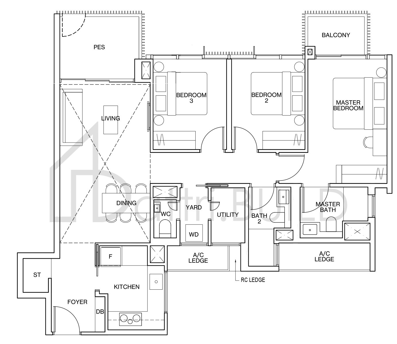 KI RESIDENCES AT BROOKVALE C4-G floorplan (watermarked)