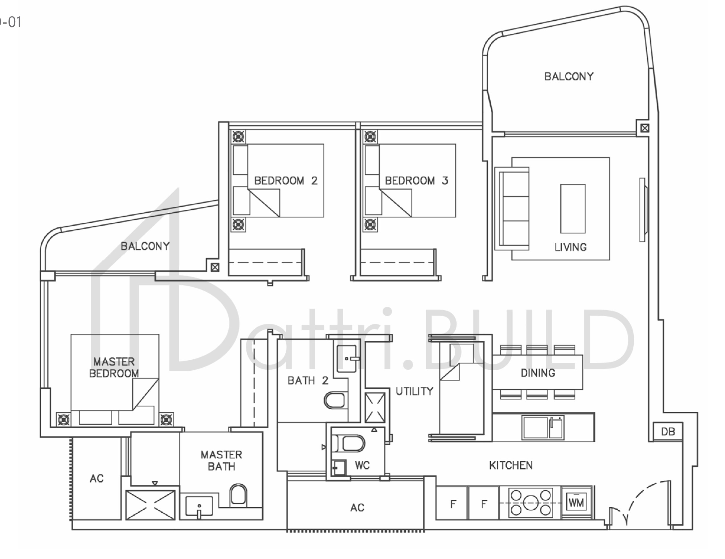 COASTLINE RESIDENCES C1 floorplan (watermarked)