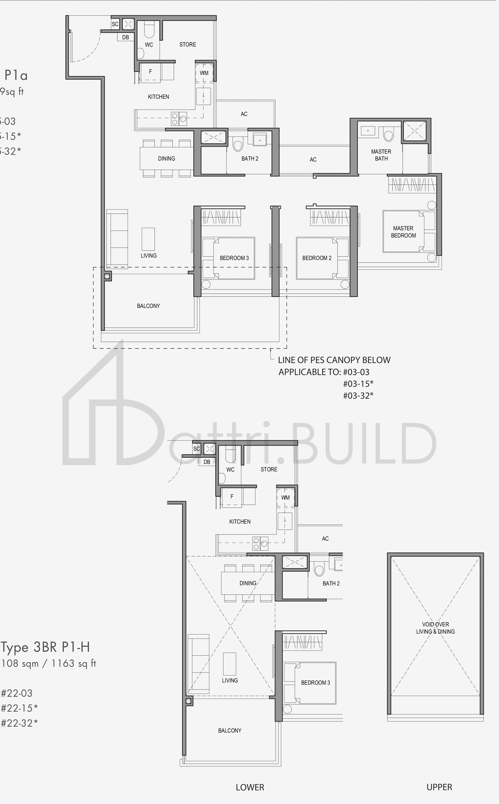 PARC BOTANNIA 3BRP1-H floorplan (watermarked)