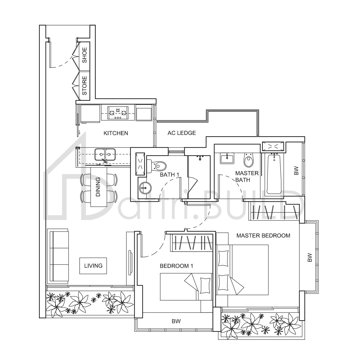 LIVIA A1 floorplan (watermarked)