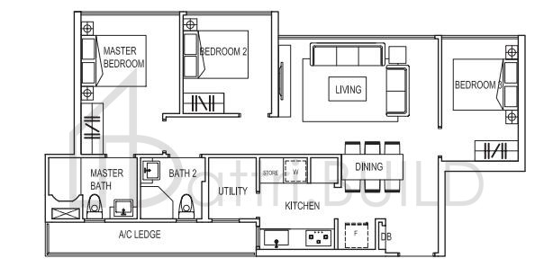 SYMPHONY SUITES C2a floorplan (watermarked)