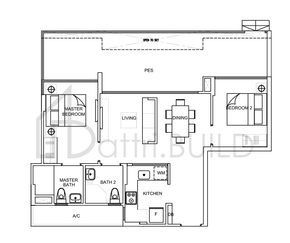 LA FIESTA B1a (G1) (mirror) floorplan (watermarked)