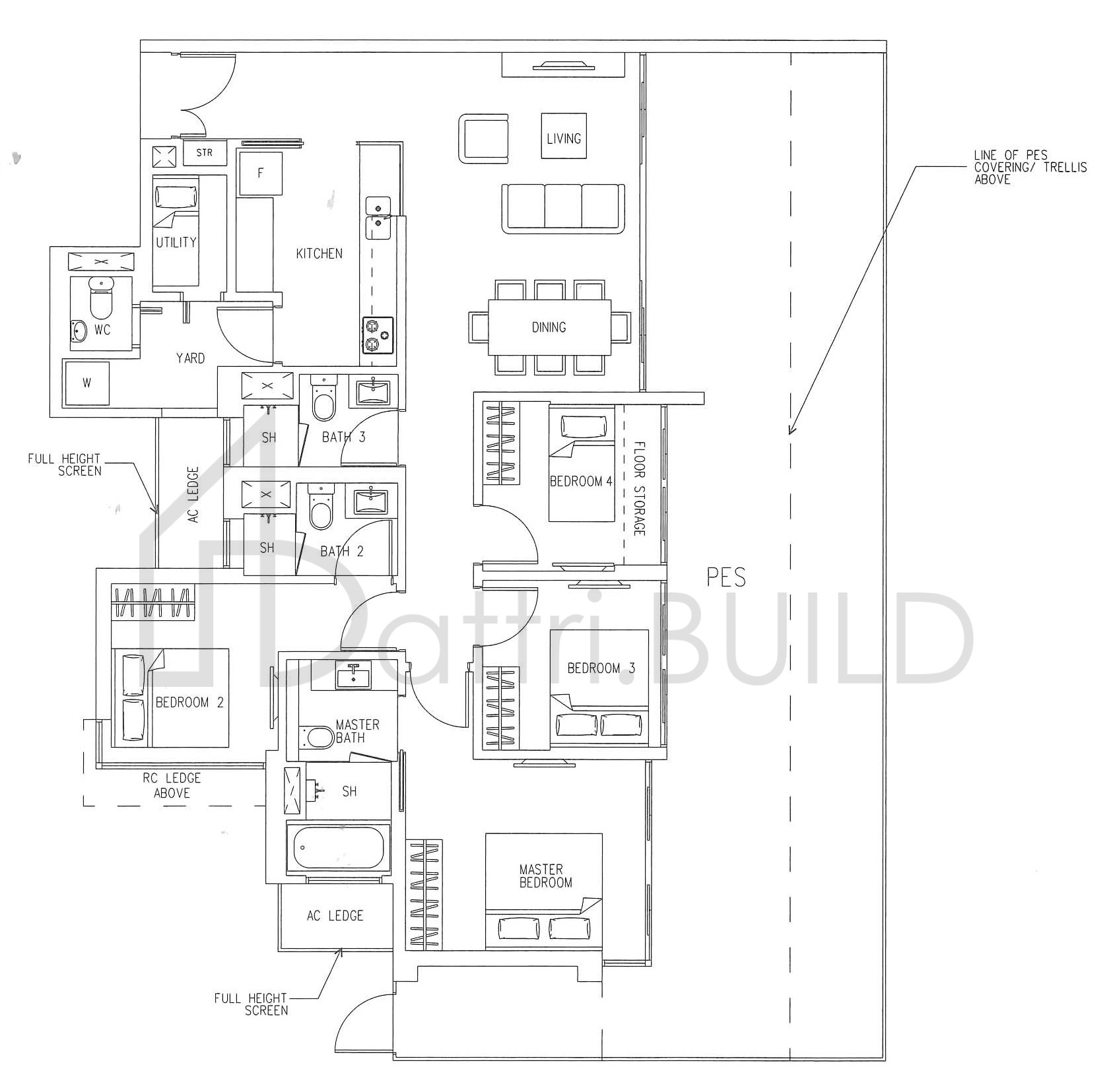 H2O RESIDENCES F3 (PES) floorplan (watermarked)