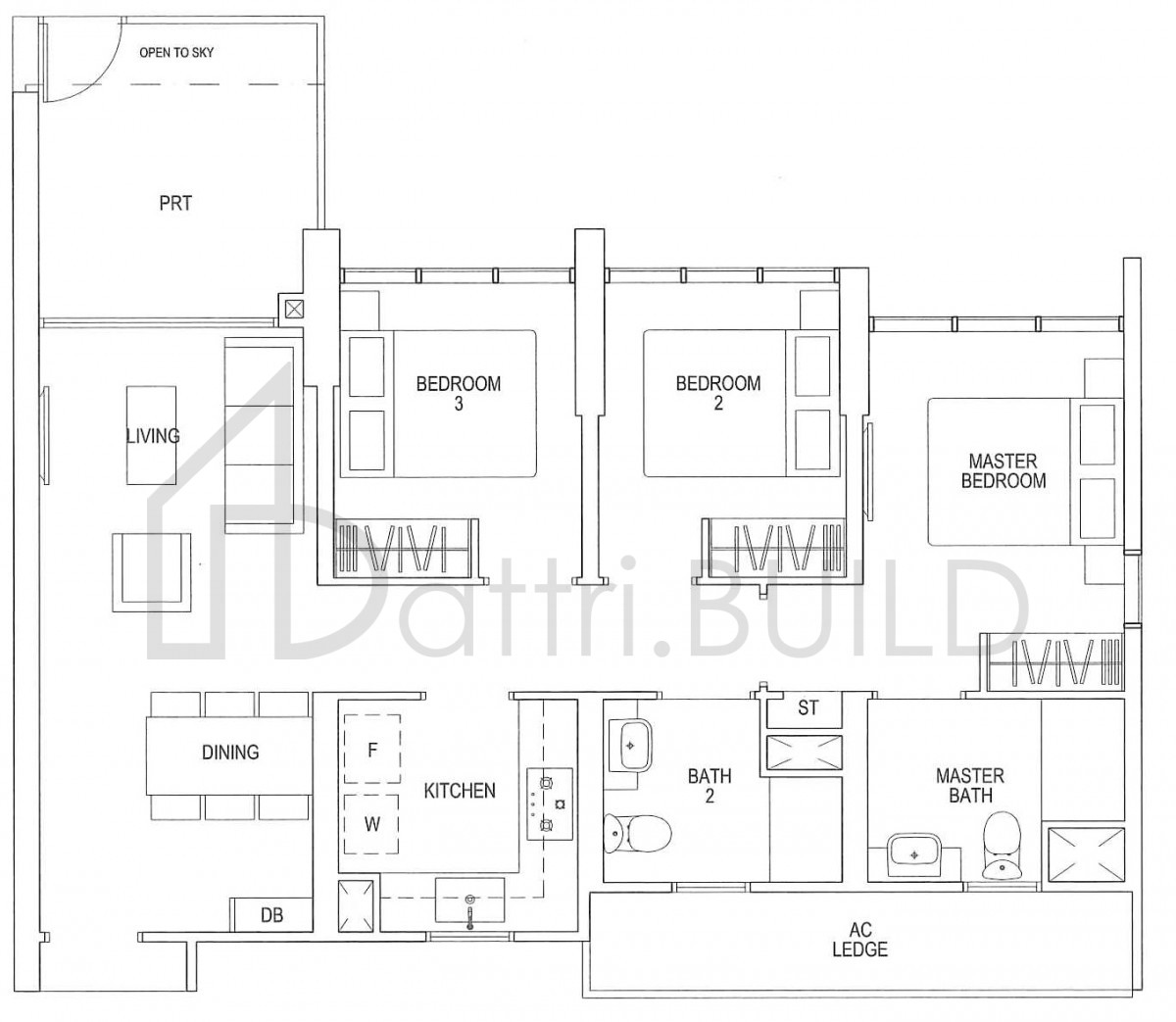 PARC RIVIERA C1-P floorplan (watermarked)