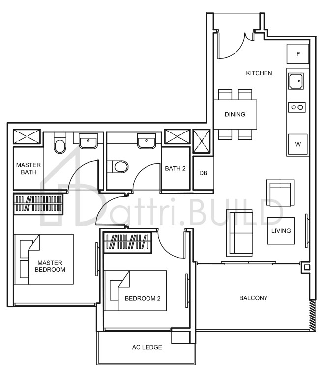 THE GLADES B10 floorplan (watermarked)