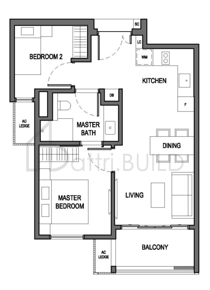 PARKSUITES B1 floorplan (watermarked)