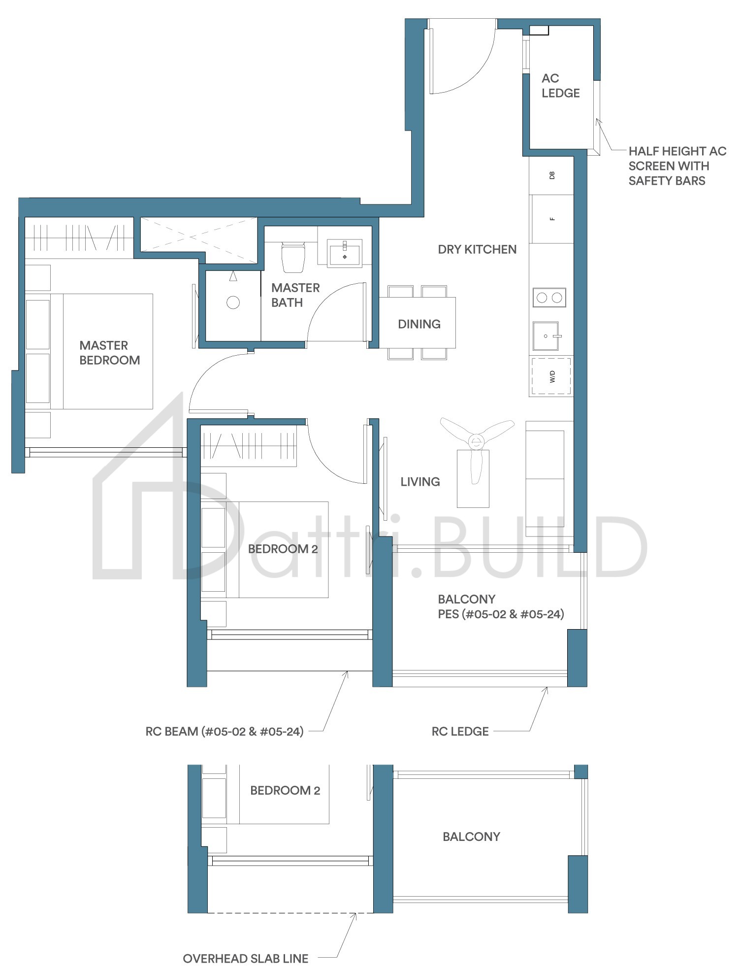 PARK PLACE RESIDENCES AT PLQ B2 floorplan (watermarked)