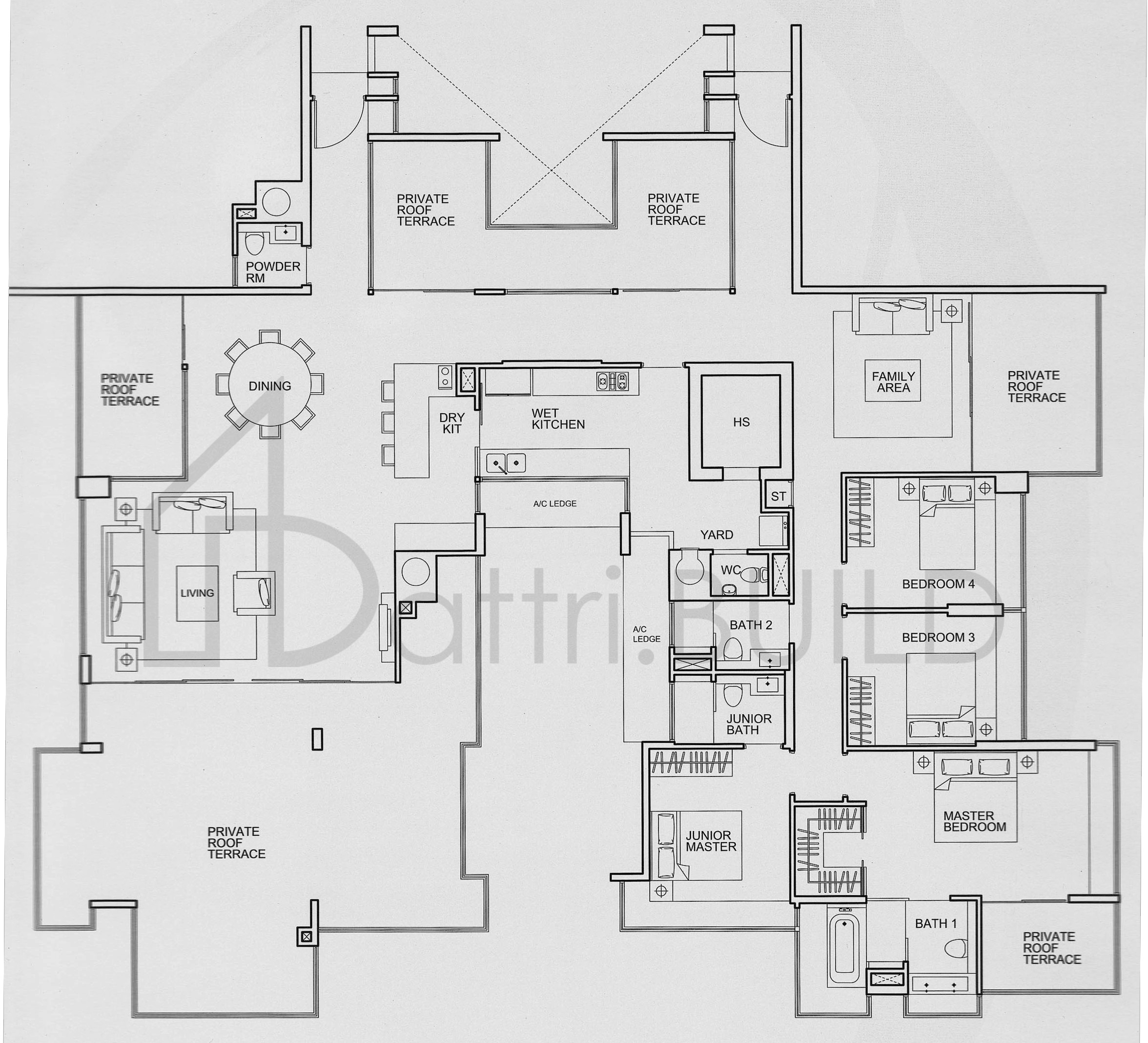 ONE AMBER PH6 floorplan (watermarked)