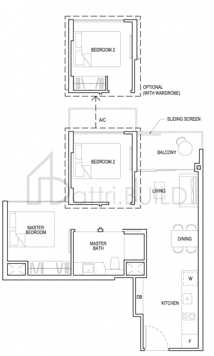 GRANDEUR PARK RESIDENCES 2c4 floorplan (watermarked)