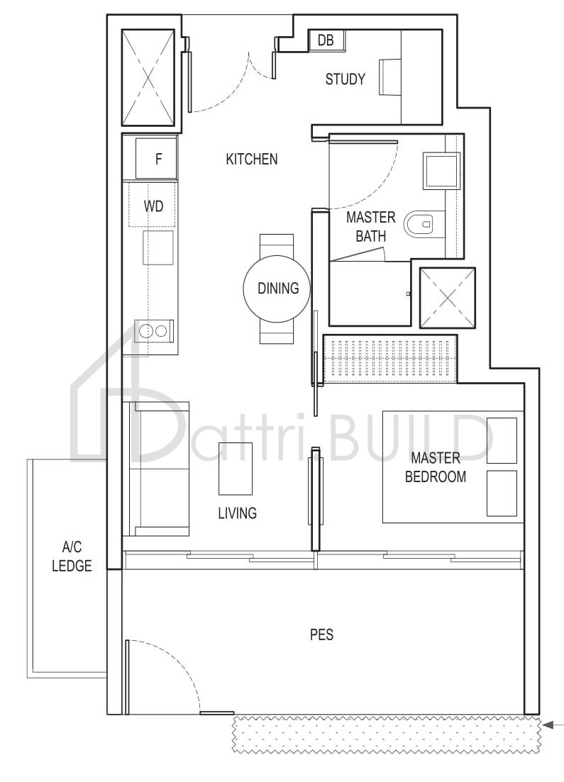 AMBER PARK A1 PES floorplan (watermarked)