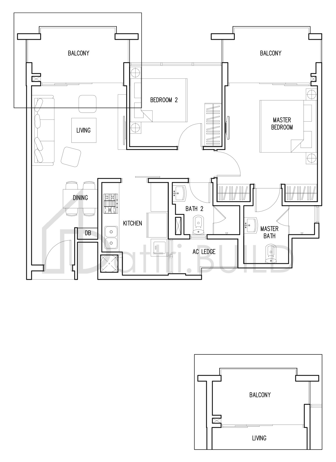 THE MILTONIA RESIDENCES B1b floorplan (watermarked)