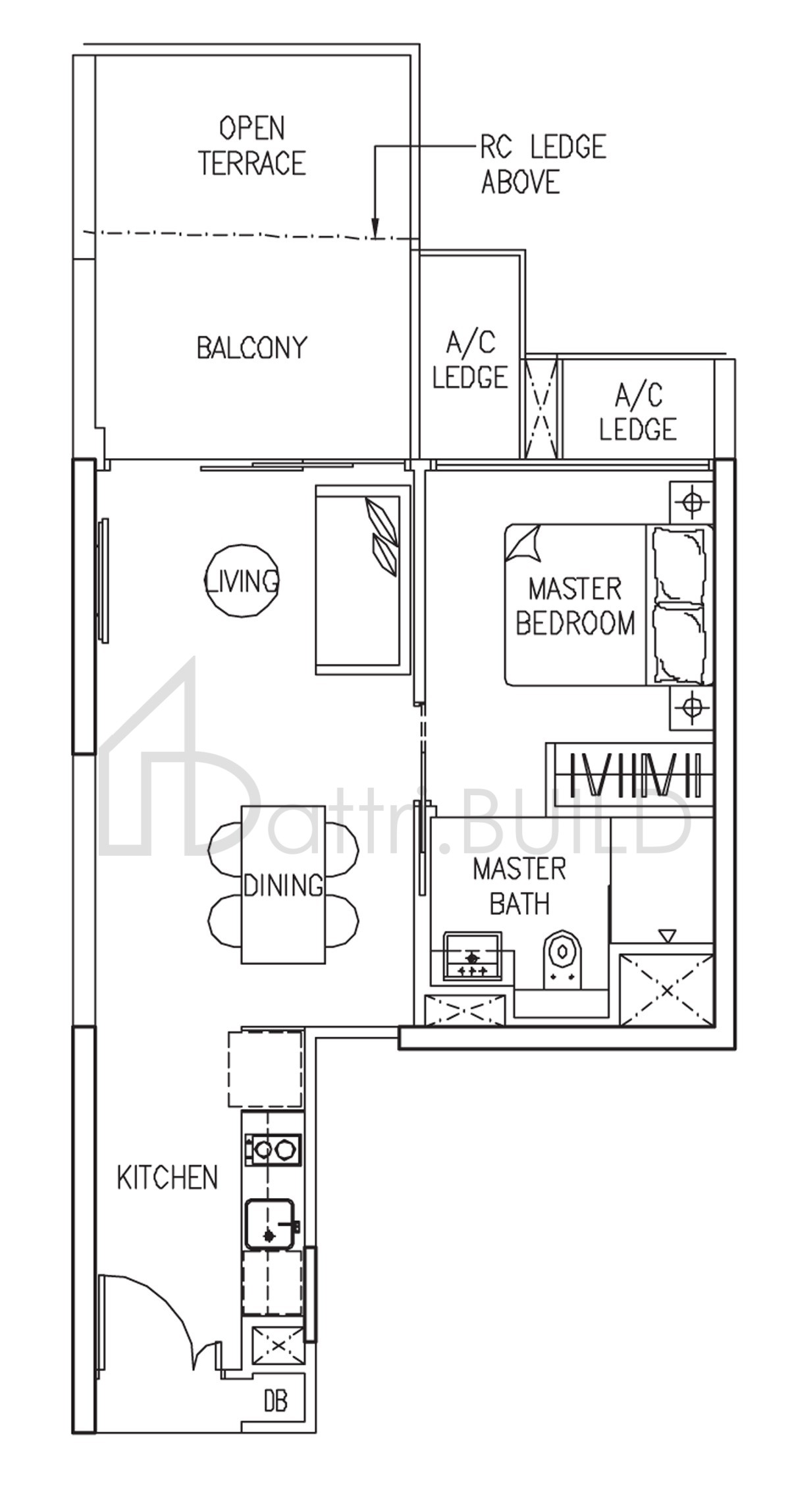 THE TRILINQ A1-P floorplan (watermarked)