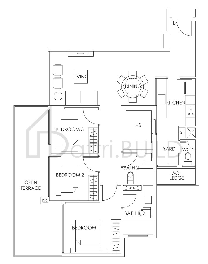 BEDOK RESIDENCES C5a (T) floorplan (watermarked)