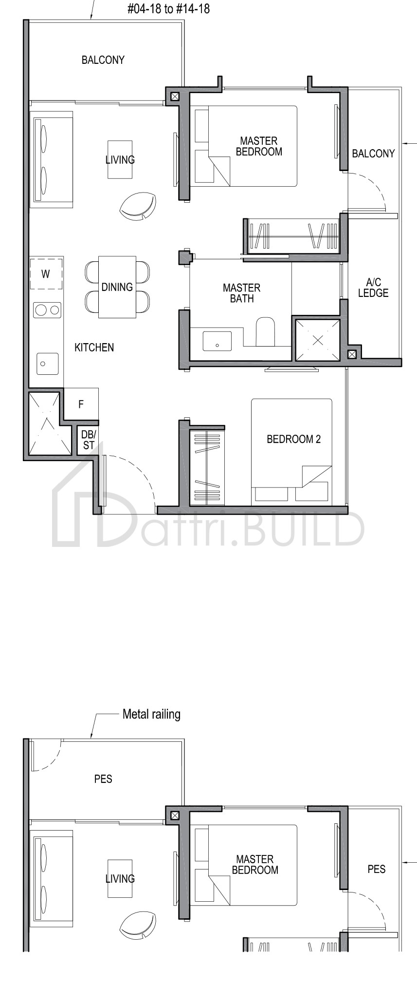 PARK COLONIAL 2C4-G floorplan (watermarked)