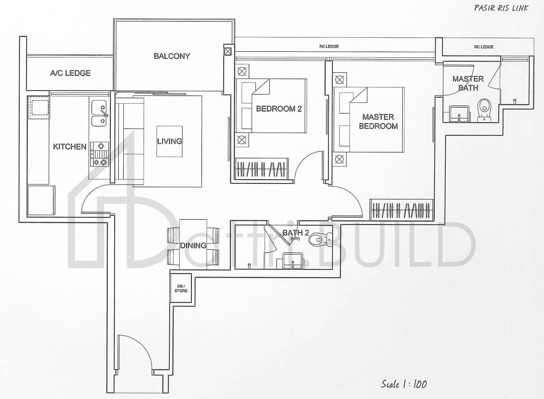 SEA ESTA B2 floorplan (watermarked)