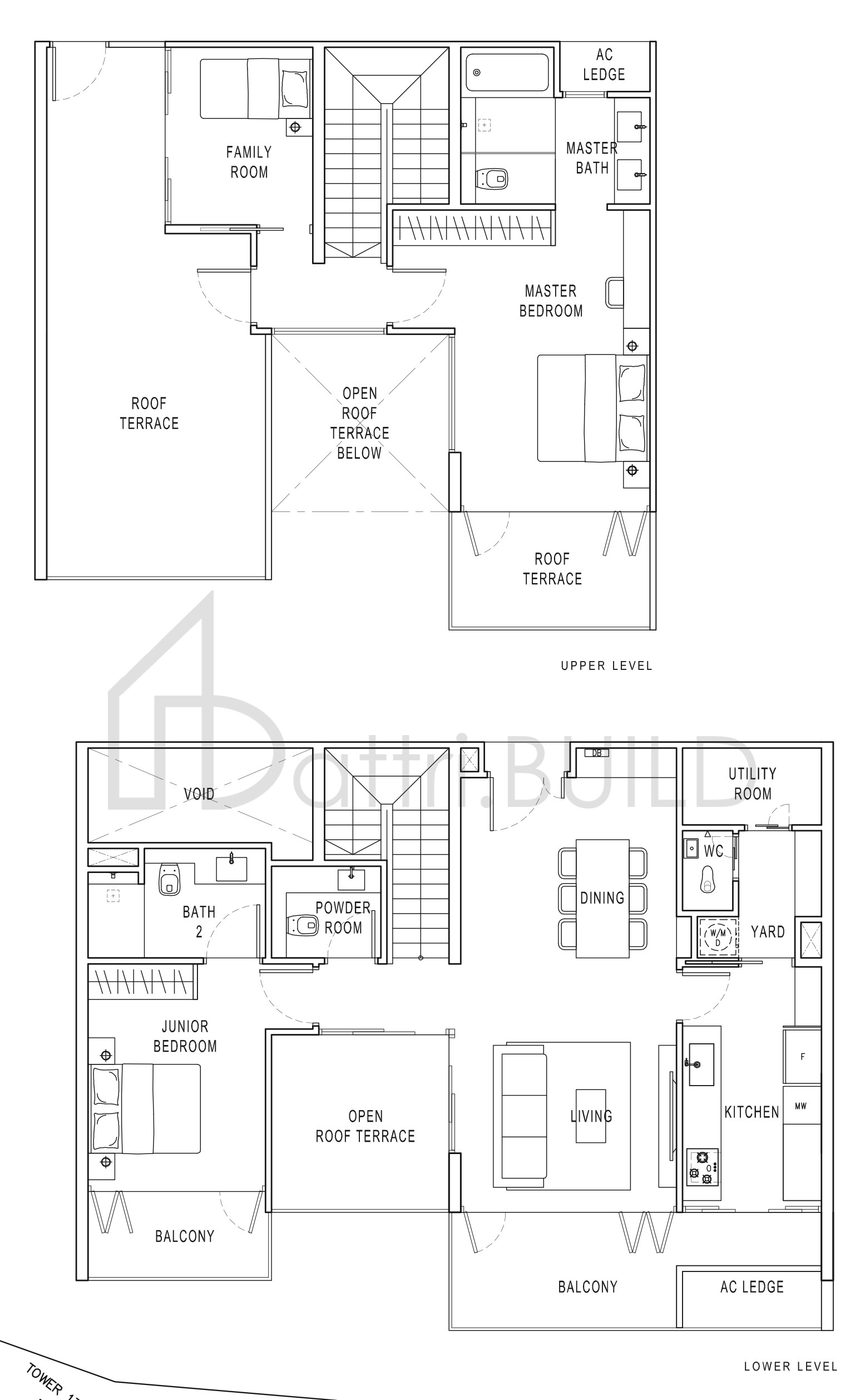 POLLEN & BLEU PH4 floorplan (watermarked)